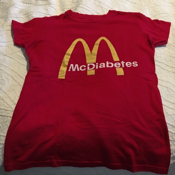 Tops - McDiabetes Red T-shirt